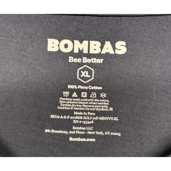 Bombas T-Shirt Mens XLarge Bee Better Short Sleeve V Neck Cotton Stretch Casual - Picture 2 of 3
